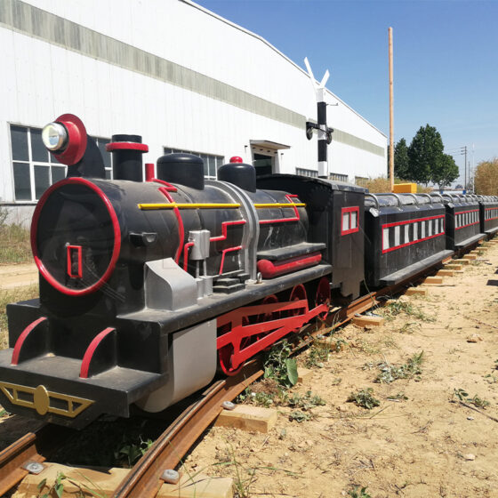 Large Simulated Steam Track Train Ride