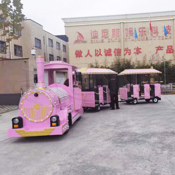 Pink Sightseeing Trackless Train