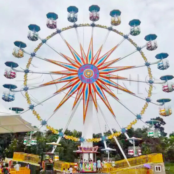 Sunflower-shaped Ferris wheel