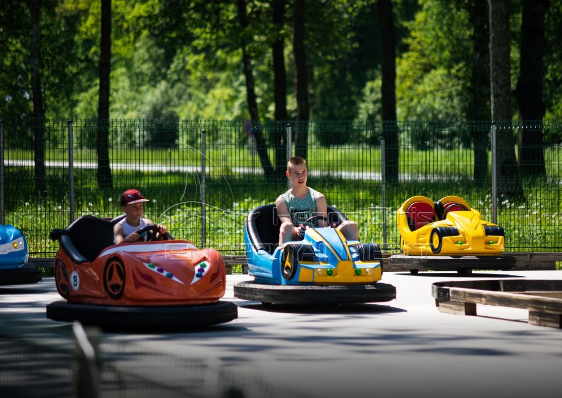 Why there are bumper car amusement equipment in various playgrounds?