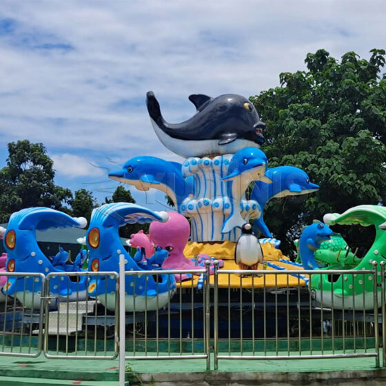 Rotating Shark Island